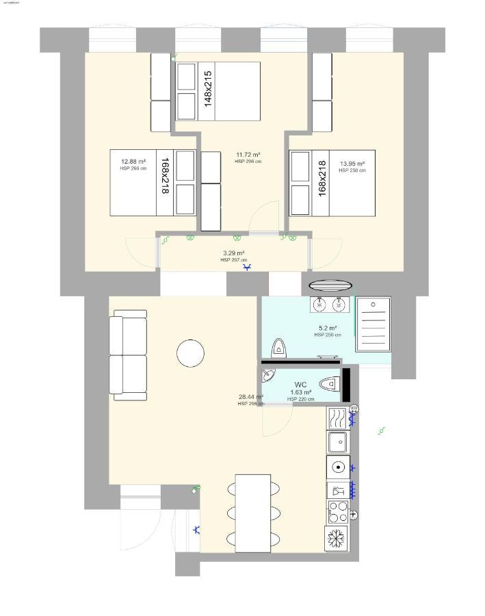 Tilia Luxury Apartment - 3 Bedrooms With Ac Budapešť Exteriér fotografie
